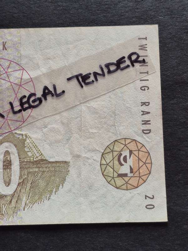 TT Mboweni Twenty Rand 1st issue 1999