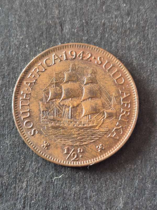 Union 1/2 Penny 1942