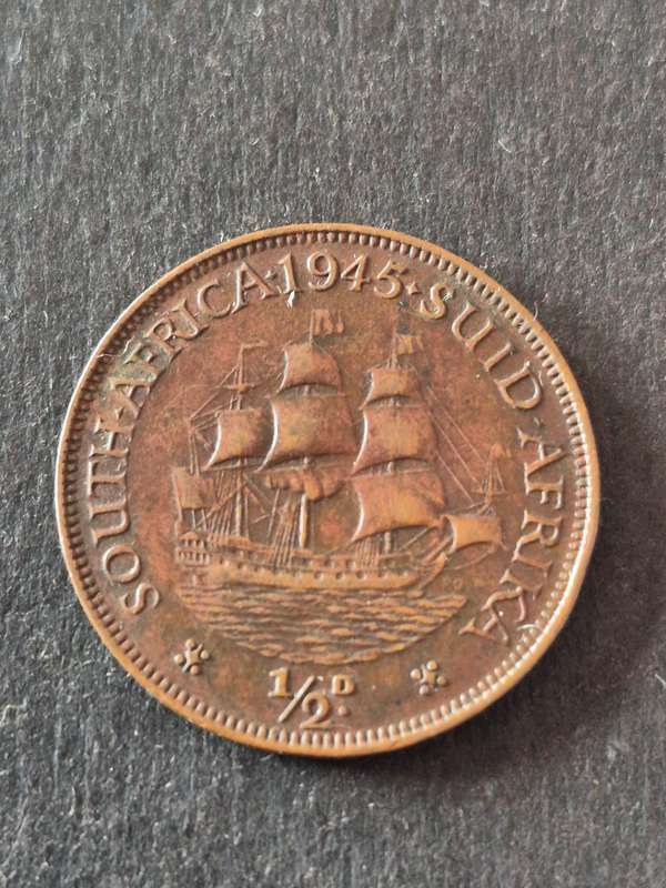 Union 1/2 Penny 1945