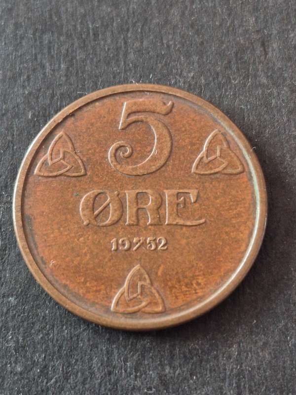 Norway 5 Ore 1952