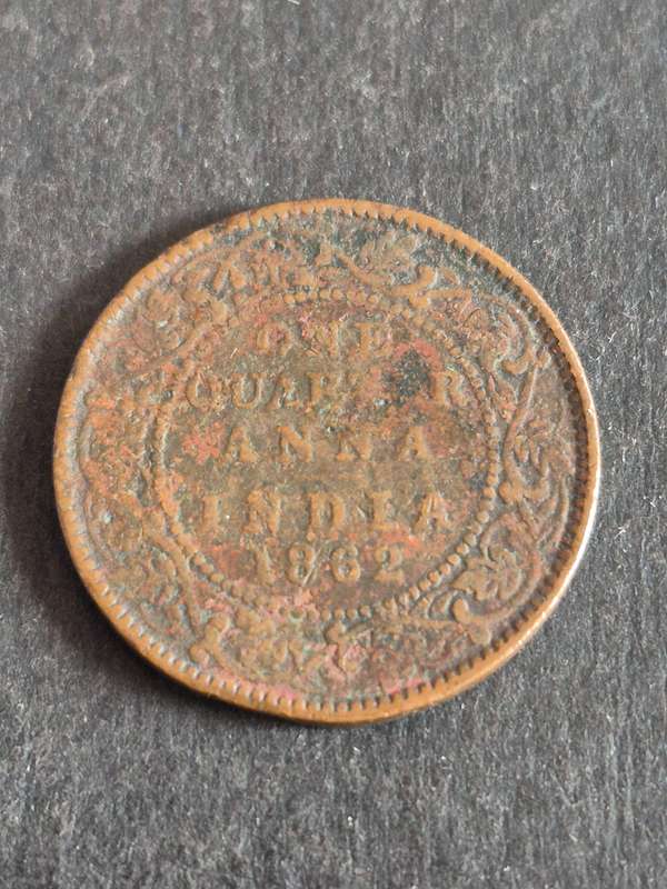 India One Quarter Anna 1862