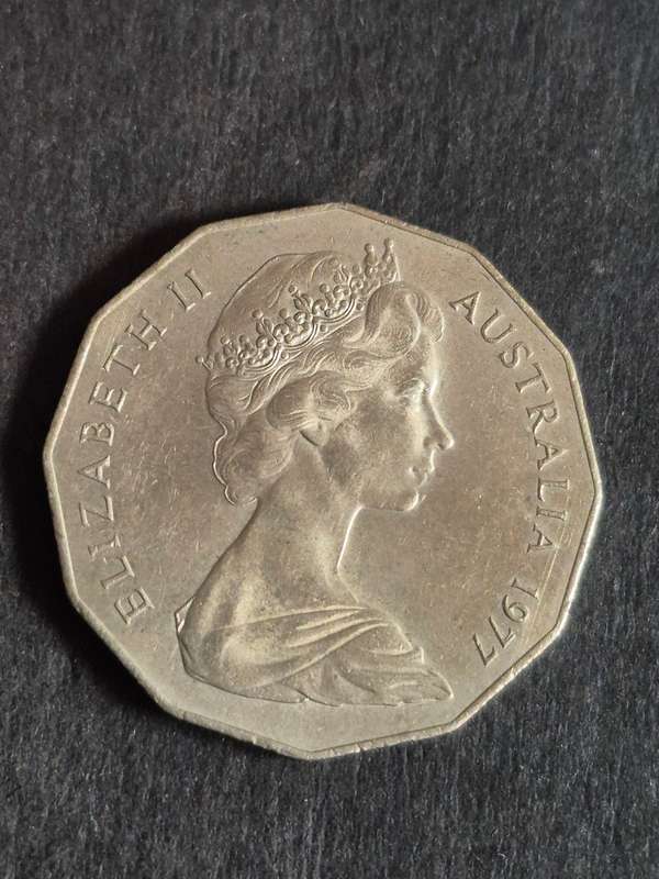 Australia 50 Cents (Silver Jubilee) 1977