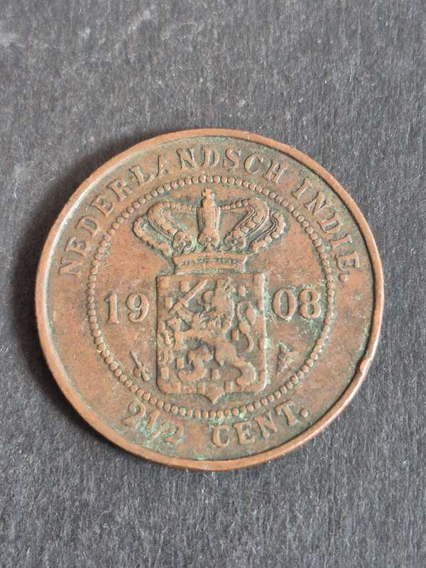 Nederlands Nederlandsch Indie 2 1/2 Cents 1908