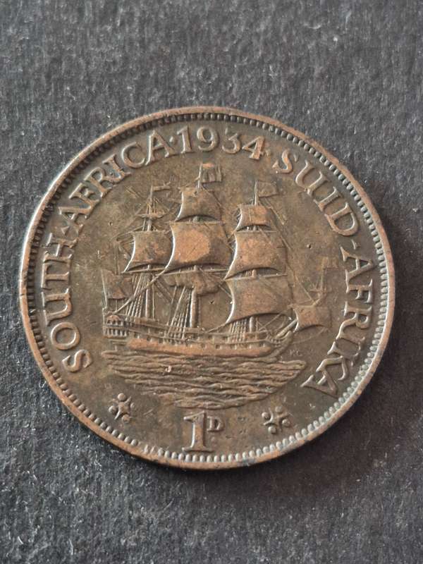 Union One Penny 1934