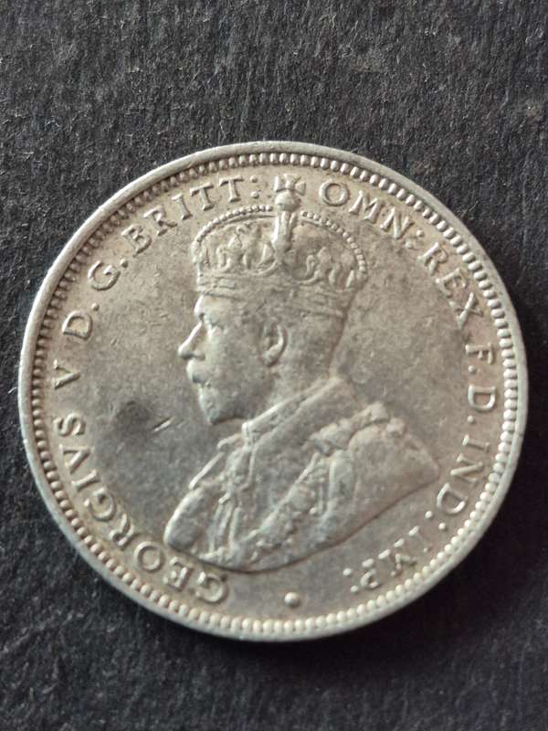 British West Africa One Shilling 1914 Silver