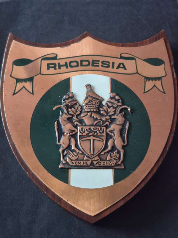 Rhodesian Coat of Arms Plaque
