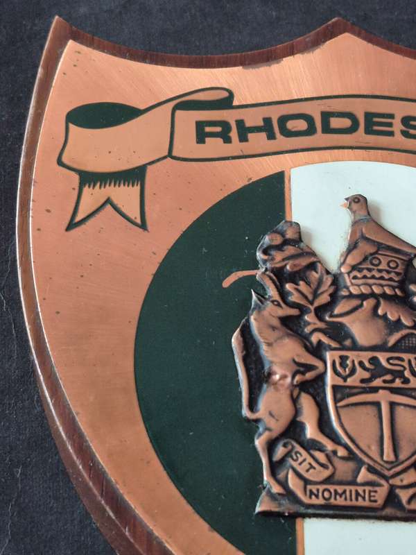 Rhodesian Coat of Arms Plaque