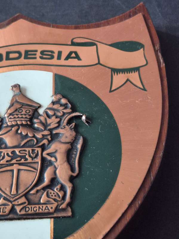 Rhodesian Coat of Arms Plaque