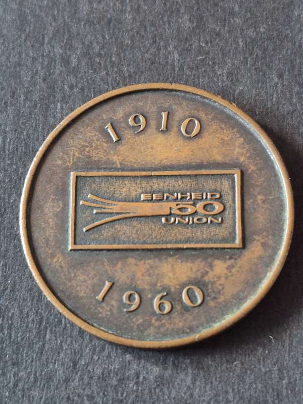 Bronze Medal- 50th Anniversary of the Union of SA Vereeniging 1910-1960