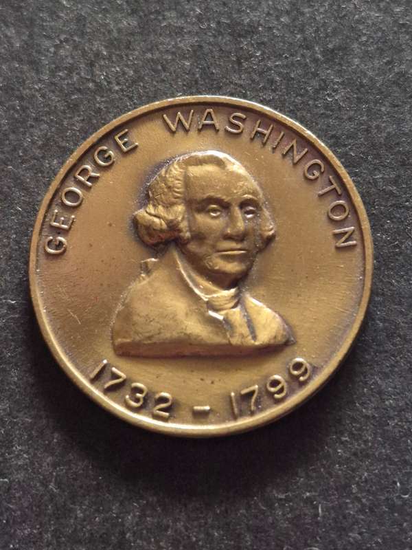 George Washington Bronze Medallion 1732 - 1799