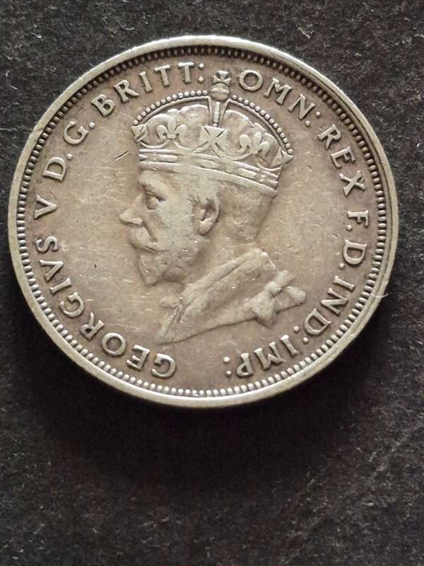 Australia One Florin 1927 .925 Silver VF+