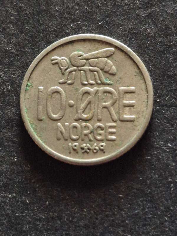 Norway 10 Ore 1969