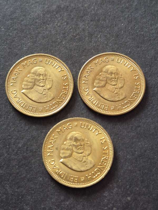 3 x Republic 1/2 Cents 1964 UNC