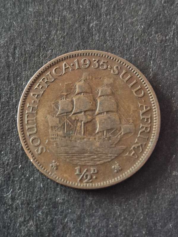 Union 1/2 Penny 1935