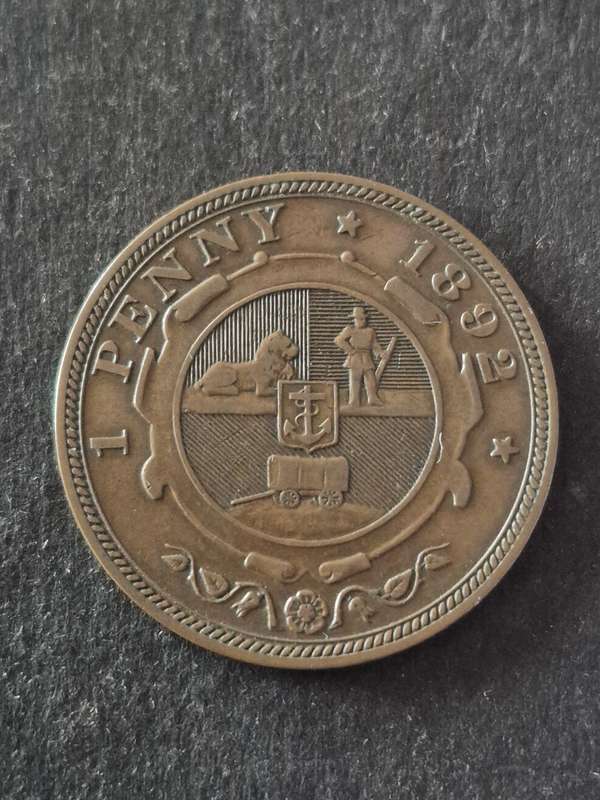 ZAR One Penny 1892
