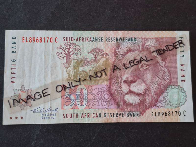 CL Stals Fifty Rand 2nd issue 1992 (nice condition)