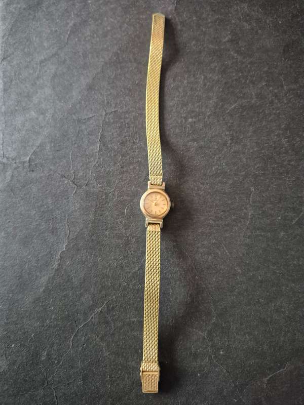 Vintage Ladies Tissot Mechanical Wrist Watch (not working) with Rolled Gold Band