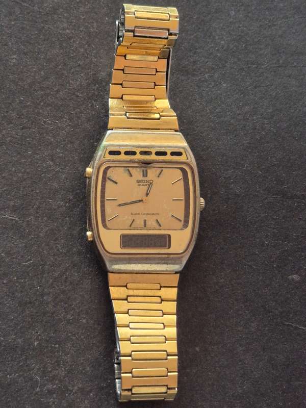 Vintage Men's Seiko Quartz Alarm Choreograph Watch (not working)