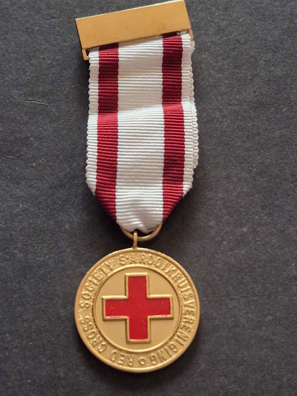 SA Red Cross Medal Gold Plated