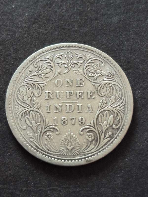 India One Rupee 1879 Silver