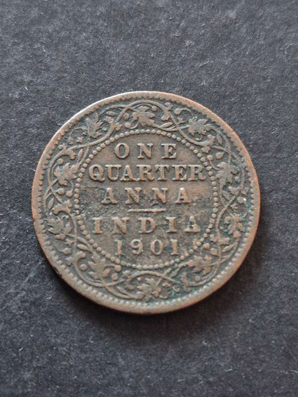 India One Quarter Anna 1901