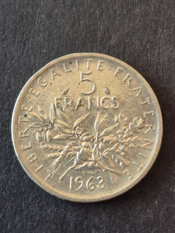 France 5 Francs 1963