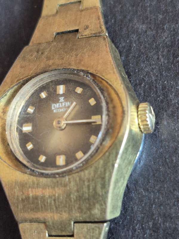 Vintage Ladies Delfin Edox Swissmade Mechanical Wrist Watch (nice condition) - not working