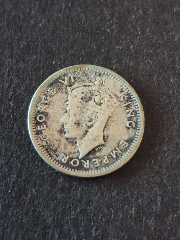 Southern Rhodesia Threepence 1944  .500 Silver