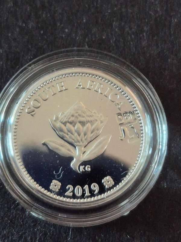 2019 2 1/2 Cents Sterling Silver Tickey Polymer Putty Proof Durban Privy Mark