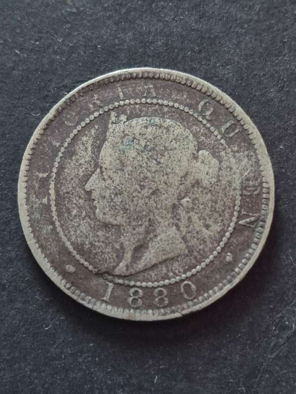 Jamaica One Penny 1880 (scarce coin)