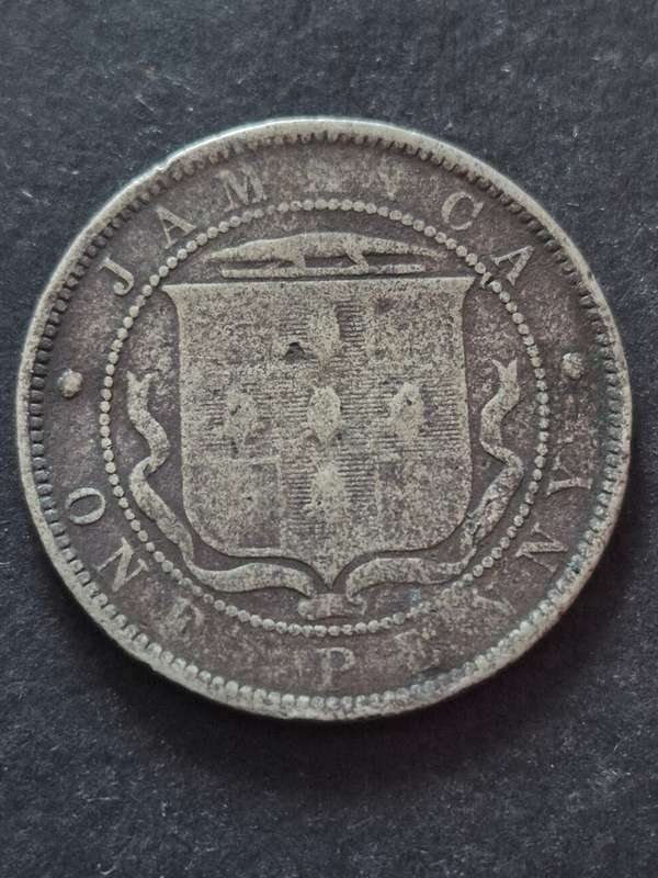 Jamaica One Penny 1880 (scarce coin)