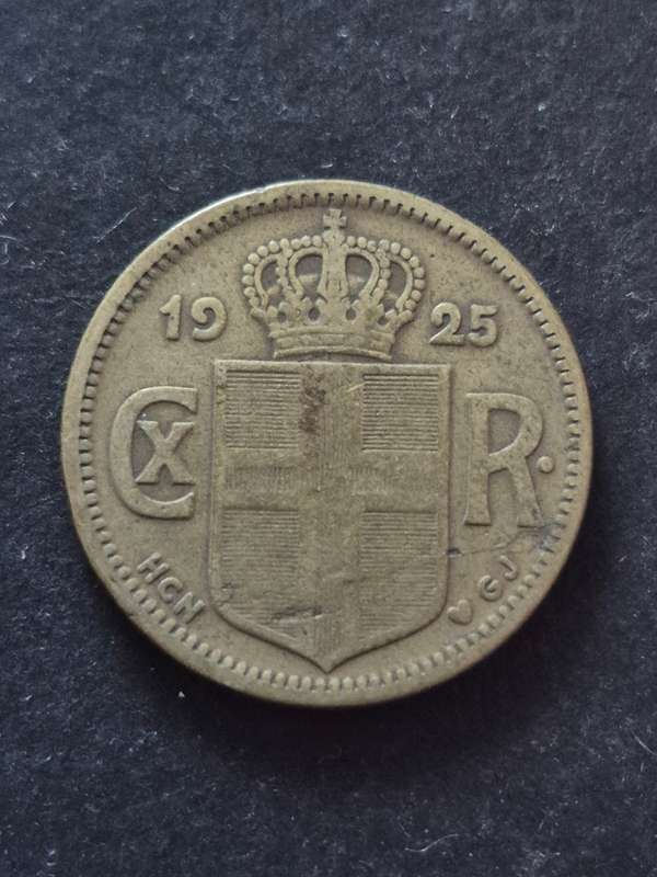 Iceland 25 Krone Christian X 1925