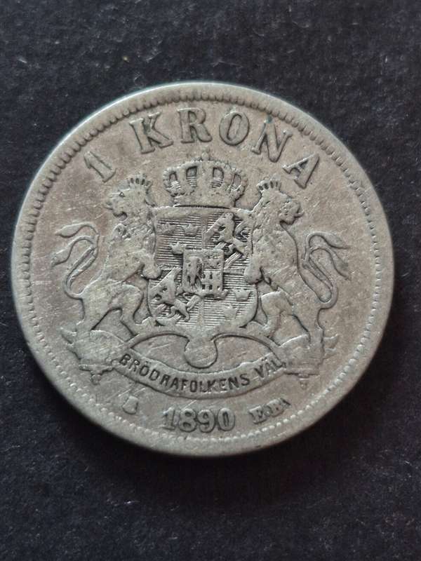 Norway One Krona Oscar II 1890