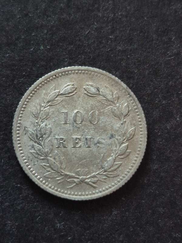Portugal 100 Reis 1893 Silver