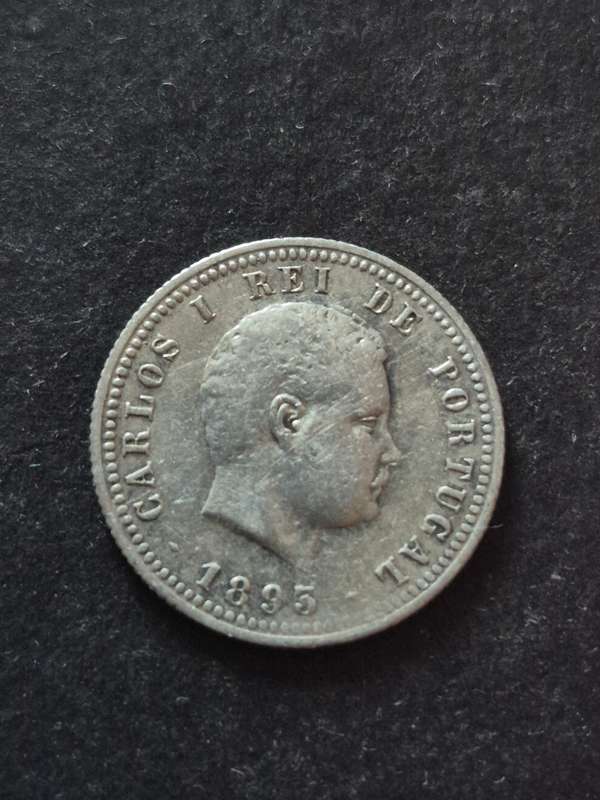 Portugal 100 Reis 1893 Silver