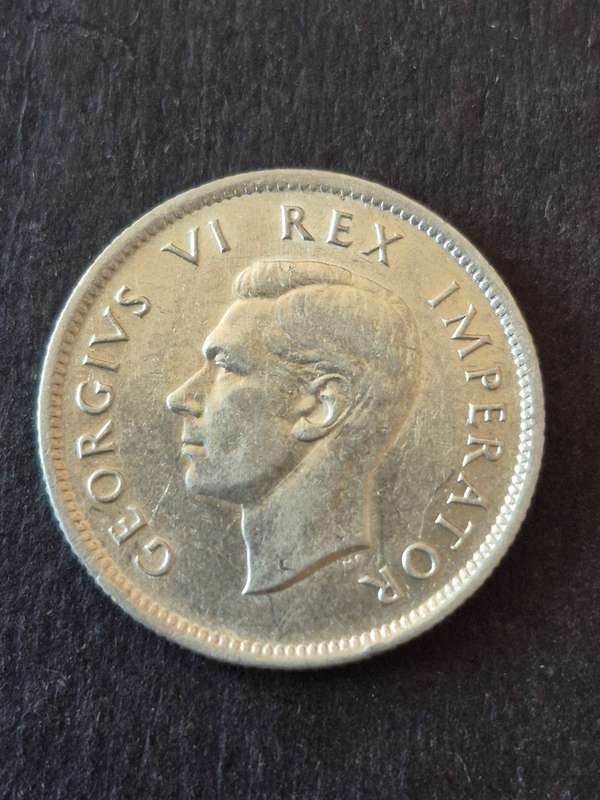 Union One Shilling 1943 Silver
