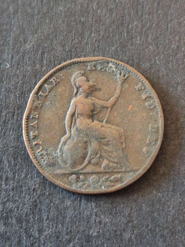 UK Farthing Queen Victoria Younghead 1839