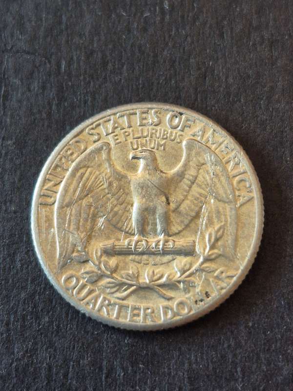 USA 1/4 Dollar 1942 Silver