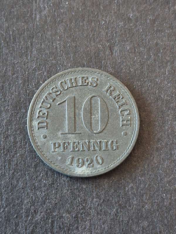 Deutsches Reich 10 Pfennig 1920