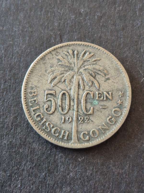 Belgium Congo 50 Centimes 1922