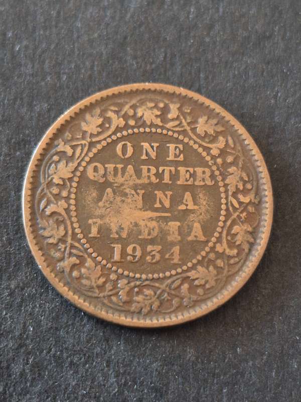 India One Quarter Anna 1934
