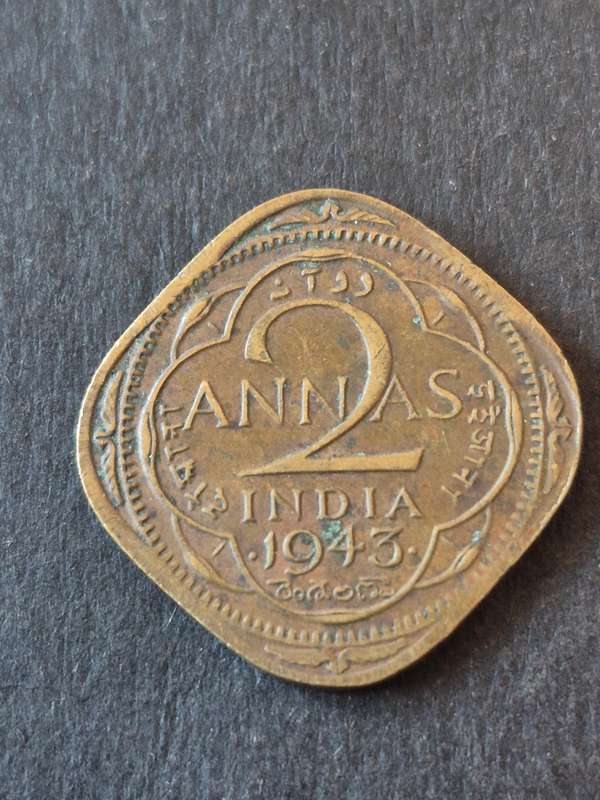 India Two Annas 1943