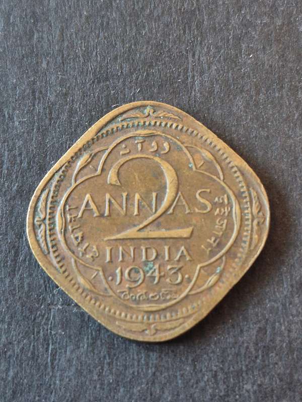 India Two Annas 1943