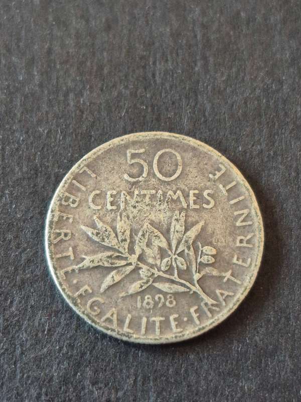 France 50 Francs 1898 Silver