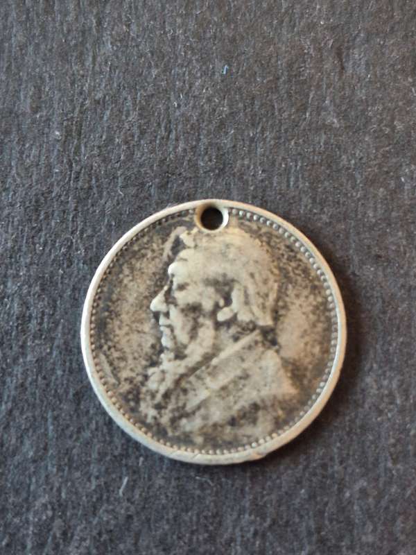 ZAR Threepence 1893 Filler coin (holed)