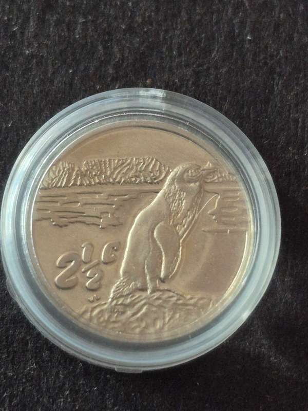 SS Mint Marine Series Jackass Penguin 1998 2 1/2c Tickey Sterling Silver