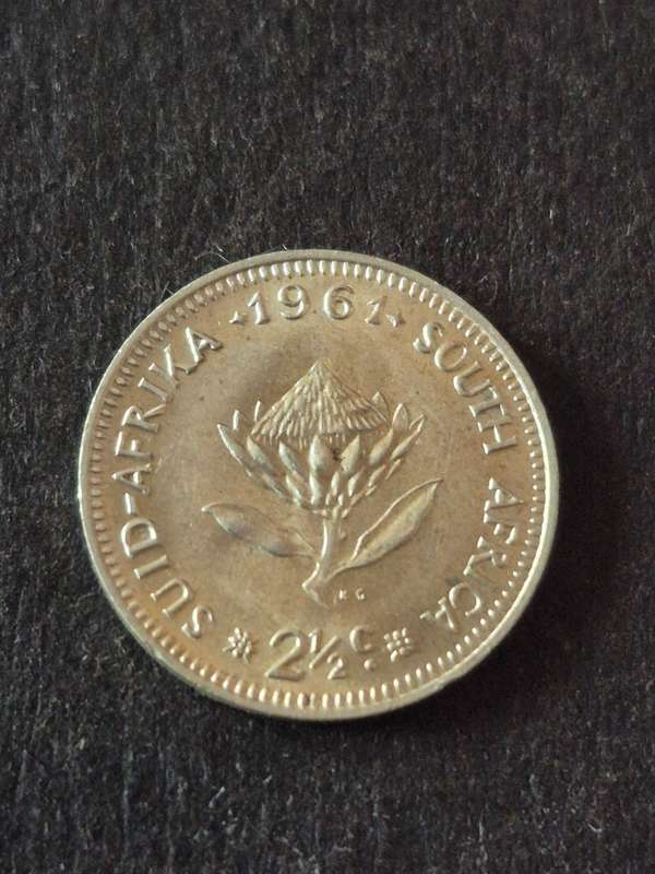Republic 2 1/2 Cents 1961 UNC