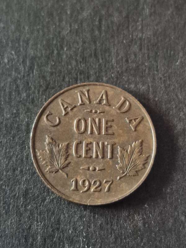 Canada One Cent King George V 1927 (excellent condition)