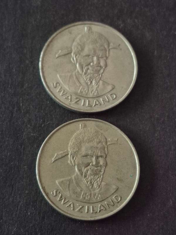 2 x Swaziland One Lilangeni