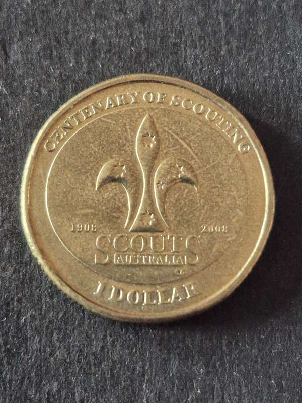 Australia One Dollar Centenary of Scouting 2008